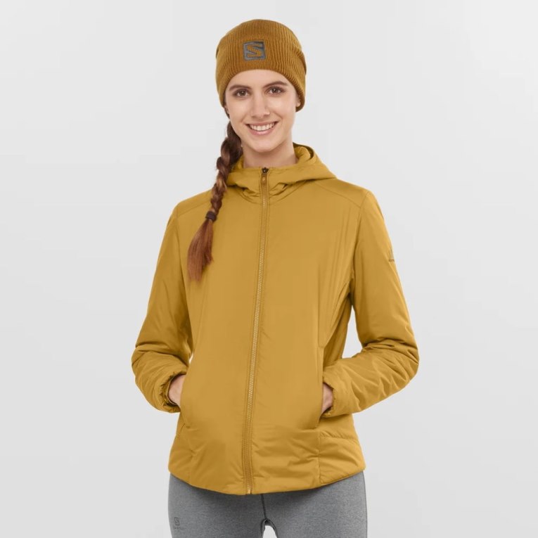 Salomon Outrack Women\'s Insulated Jackets Yellow | 598-NPSLWM