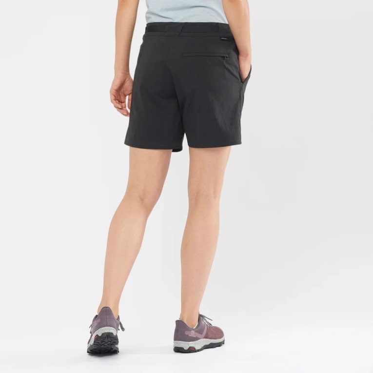 Salomon Outrack Women's Running Shorts Black | 086-WILUMT