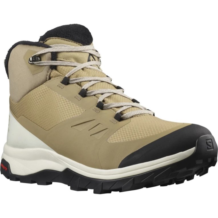 Salomon Outsnap CSWP Men's Winter Boots Olive | 610-POSZBN