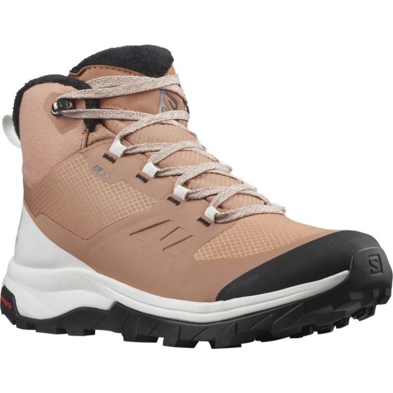 Salomon Outsnap CSWP Women's Winter Boots Brown | 275-PMSJCR