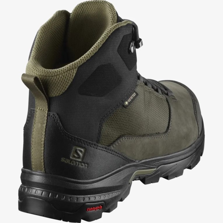 Salomon Outward GTX Men's Hiking Boots Olive | 964-HTAEBL