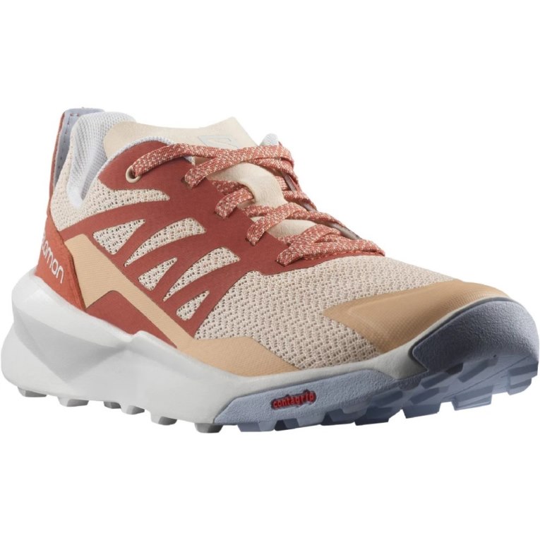 Salomon Patrol Kids' Hiking Shoes Beige / Red | 796-YXRITE