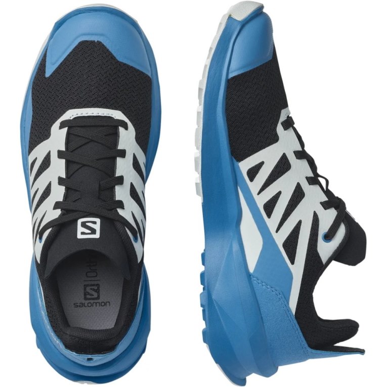 Salomon Patrol Kids' Hiking Shoes Blue / Black | 971-BQLPOM