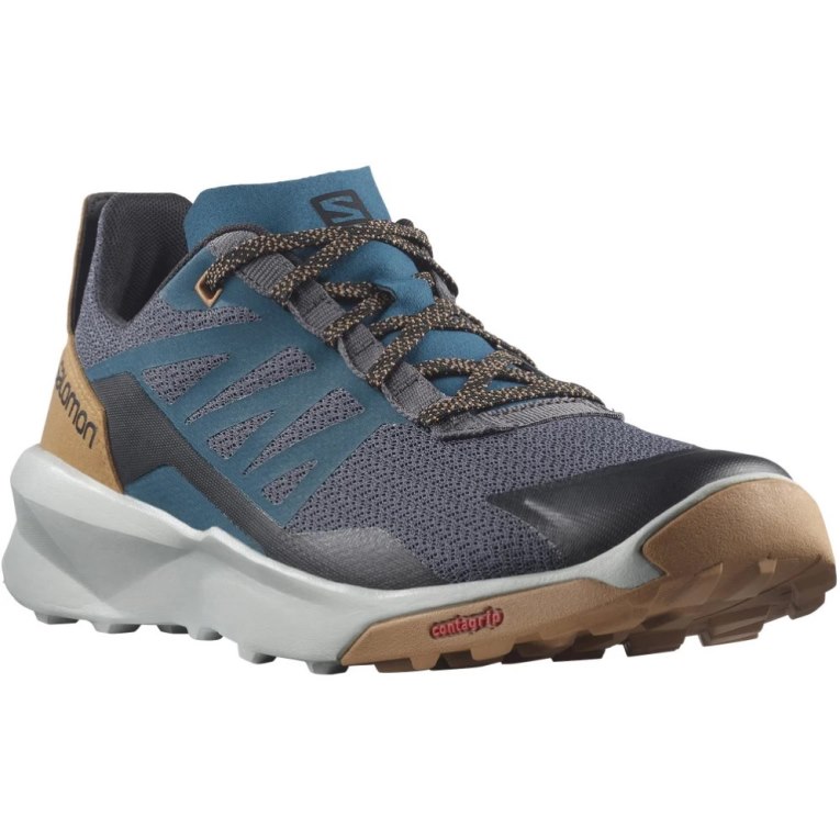 Salomon Patrol Men's Hiking Shoes Black / Navy | 684-KQABXS