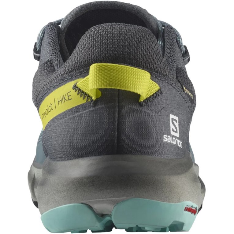 Salomon Predict Hike GTX Women's Hiking Shoes Dark Grey / Turquoise | 935-KSIQAM