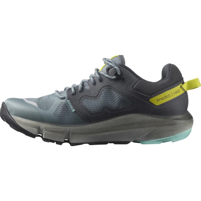 Salomon Predict Hike GTX Women's Hiking Shoes Dark Grey / Turquoise | 935-KSIQAM