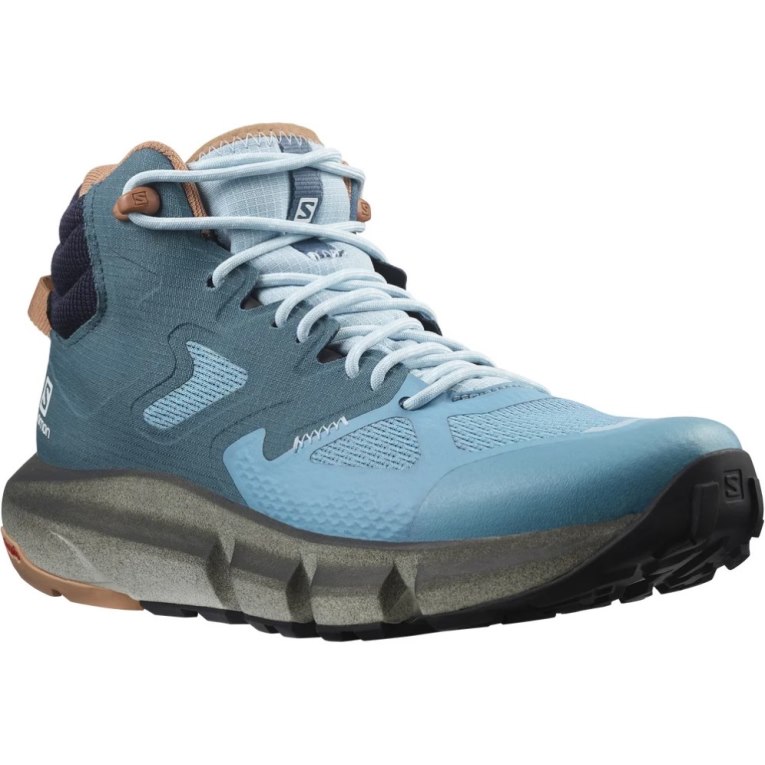 Salomon Predict Hike Mid GTX Women's Hiking Boots Blue | 287-DWUNQY