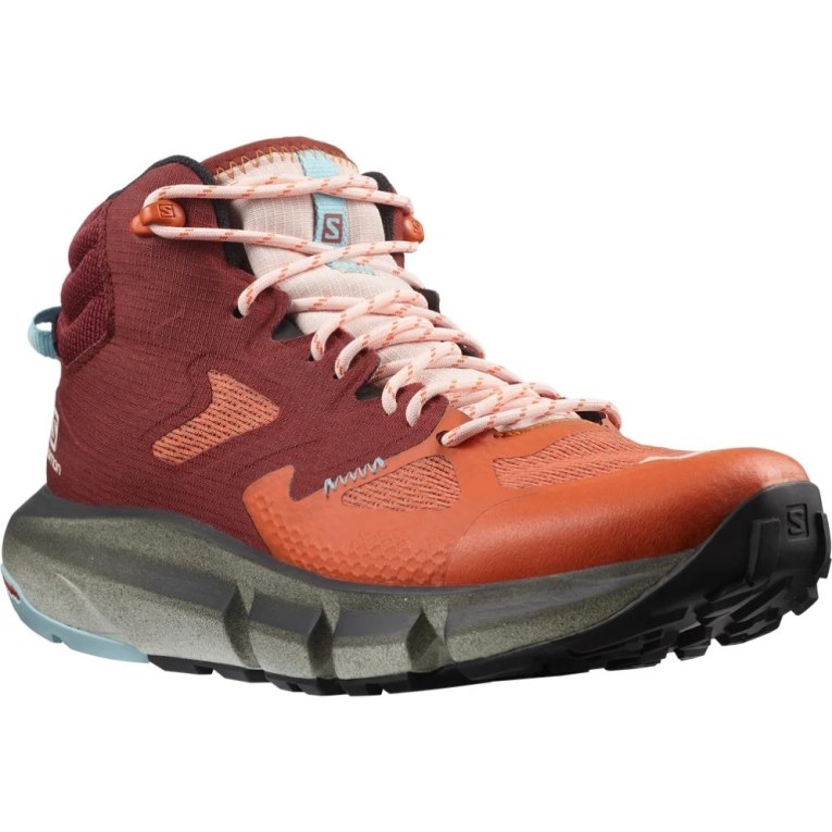 Salomon Predict Hike Mid GTX Women's Hiking Boots Red / Orange | 534-XBQJVG