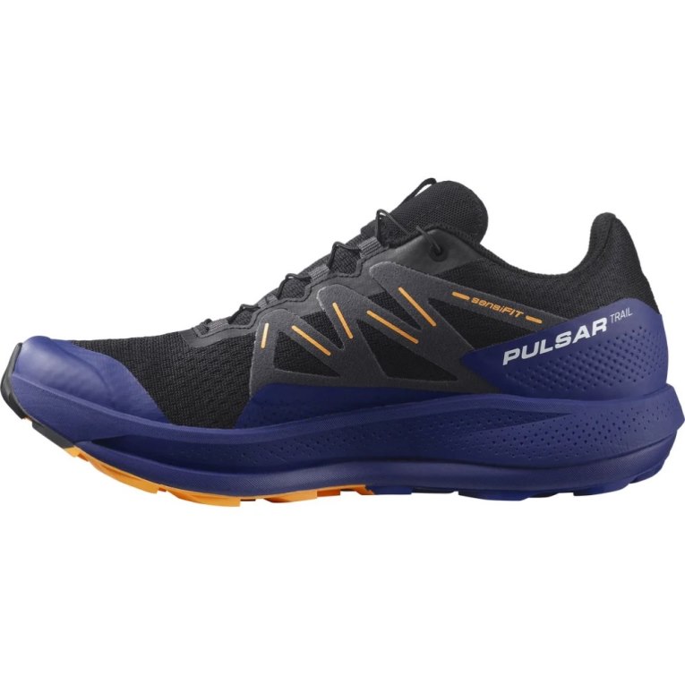 Salomon Pulsar Men's Trail Running Shoes Blue / Black | 079-KTNREC