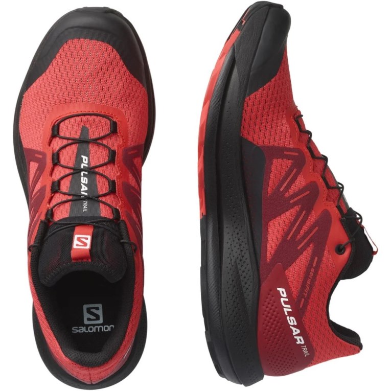 Salomon Pulsar Men's Trail Running Shoes Red | 185-PBZAFS