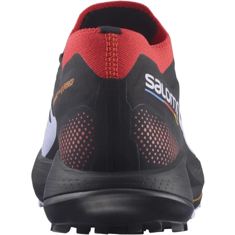 Salomon Pulsar Pro Men's Trail Running Shoes Black / Red / Lavender | 961-FGOHAN