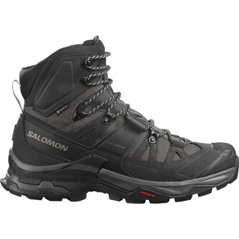 Salomon Quest 4 GTX Men\'s Hiking Boots Black | 716-DBSMRQ