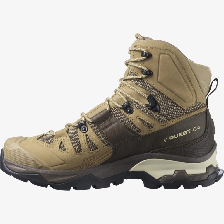 Salomon Quest 4 GTX Men's Hiking Boots Olive | 568-MHXBPL