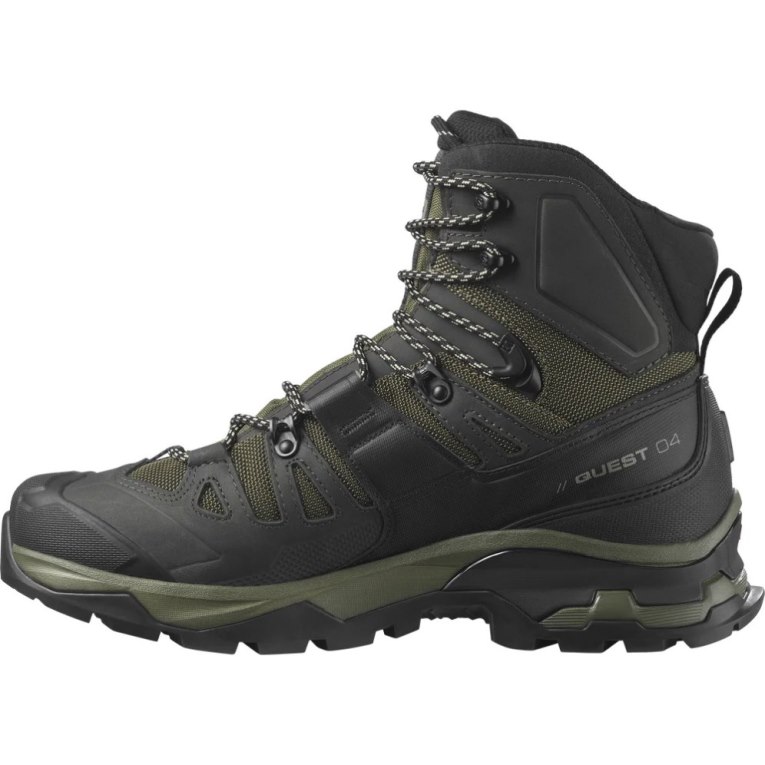 Salomon Quest 4 GTX Men's Hiking Boots Olive | 781-BYKVPM