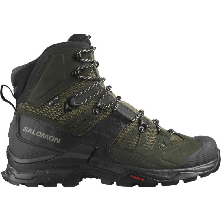 Salomon Quest 4 GTX Men\'s Hiking Boots Olive | 781-BYKVPM