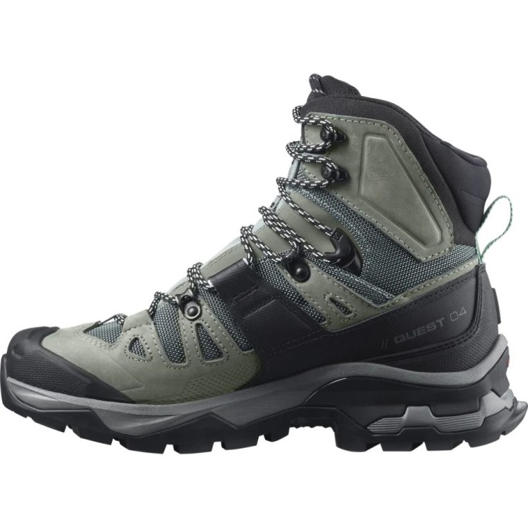 Salomon Quest 4 GTX Women's Hiking Boots Olive / Black | 508-DYRHUC