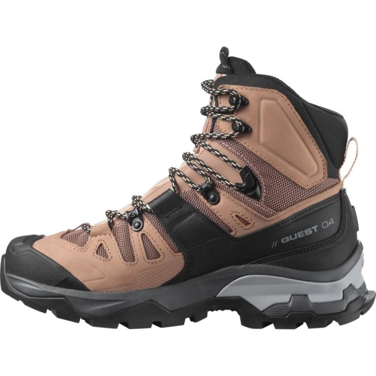 Salomon Quest 4 GTX Women's Hiking Boots Brown / Black | 680-ASXCTD