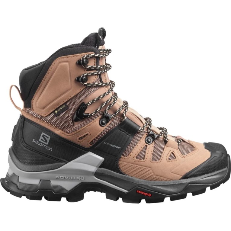 Salomon Quest 4 GTX Women\'s Hiking Boots Brown / Black | 680-ASXCTD