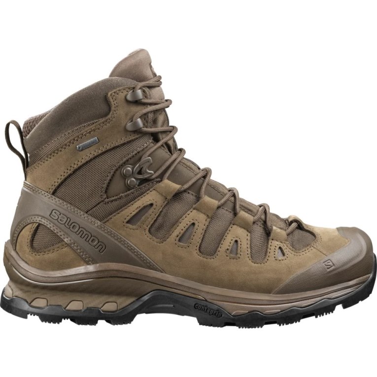 Salomon Quest 4d GTX Forces 2 EN Women\'s Tactical Boots Brown | 052-OGDKHU