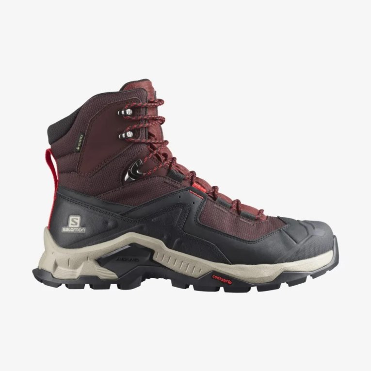 Salomon Quest Element GTX Men\'s Hiking Boots Burgundy / Black | 015-GDXVTP