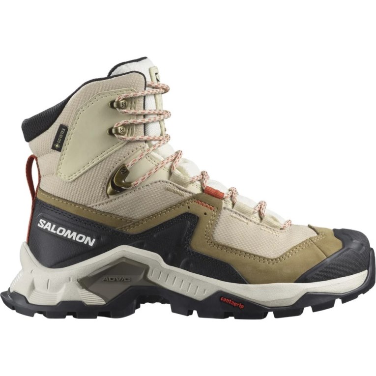 Salomon Quest Element GTX Women\'s Hiking Boots Beige / Olive / Black | 165-BNTXKW