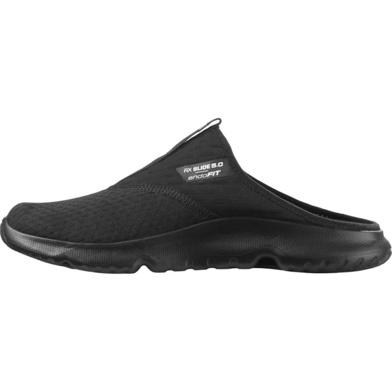 Salomon Reelax 5.0 Men's Slides Black | 865-DQVYIO