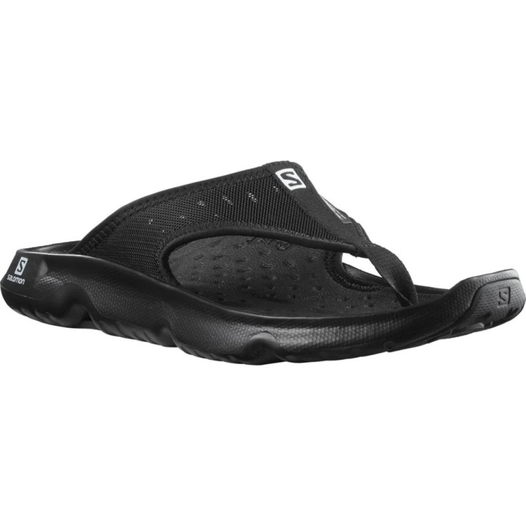 Salomon Reelax Break 5.0 Men's Flip Flops Black | 520-AWNFMT