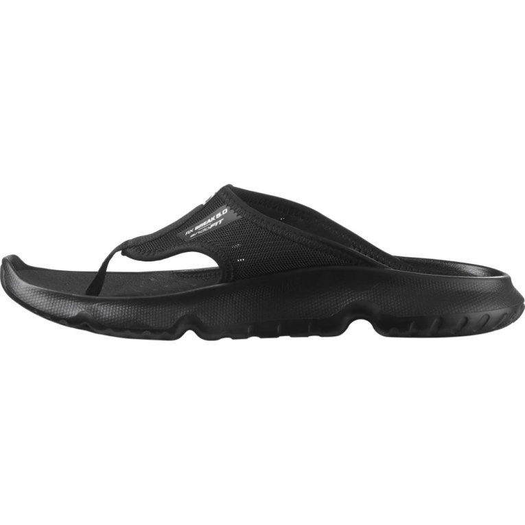 Salomon Reelax Break 5.0 Men's Flip Flops Black | 520-AWNFMT