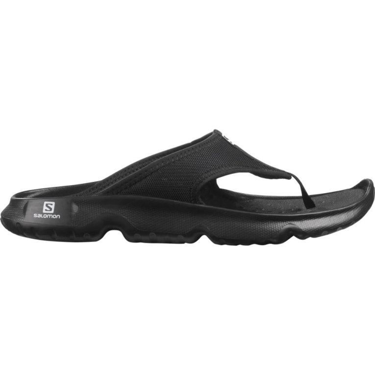 Salomon Reelax Break 5.0 Men\'s Flip Flops Black | 520-AWNFMT