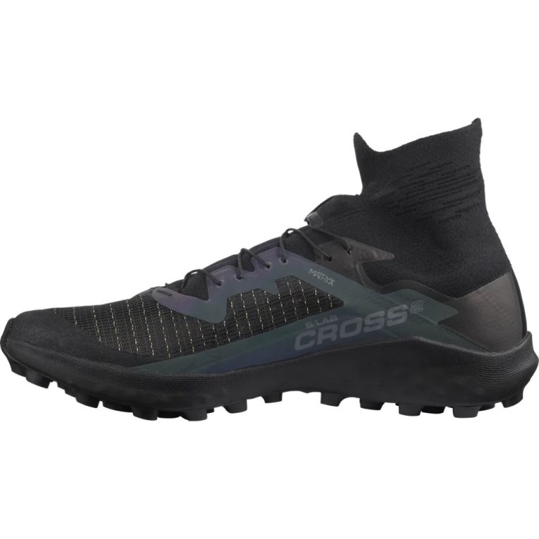 Salomon S/Lab Cross 2 Men's Trail Running Shoes Black | 475-SAEUJR