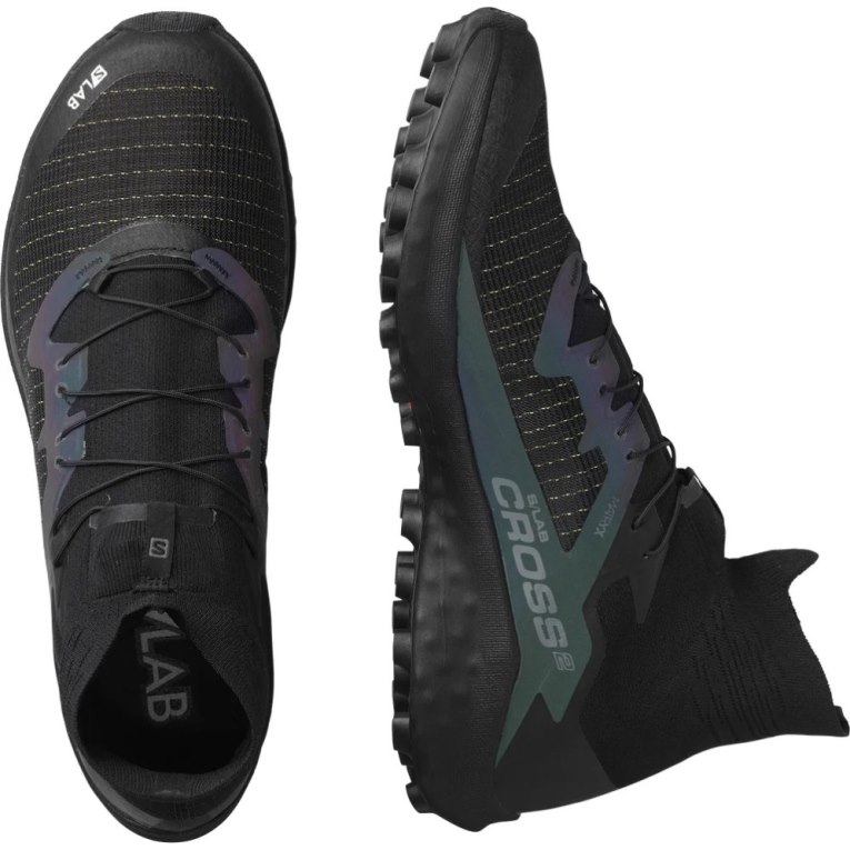 Salomon S/Lab Cross 2 Men's Trail Running Shoes Black | 475-SAEUJR