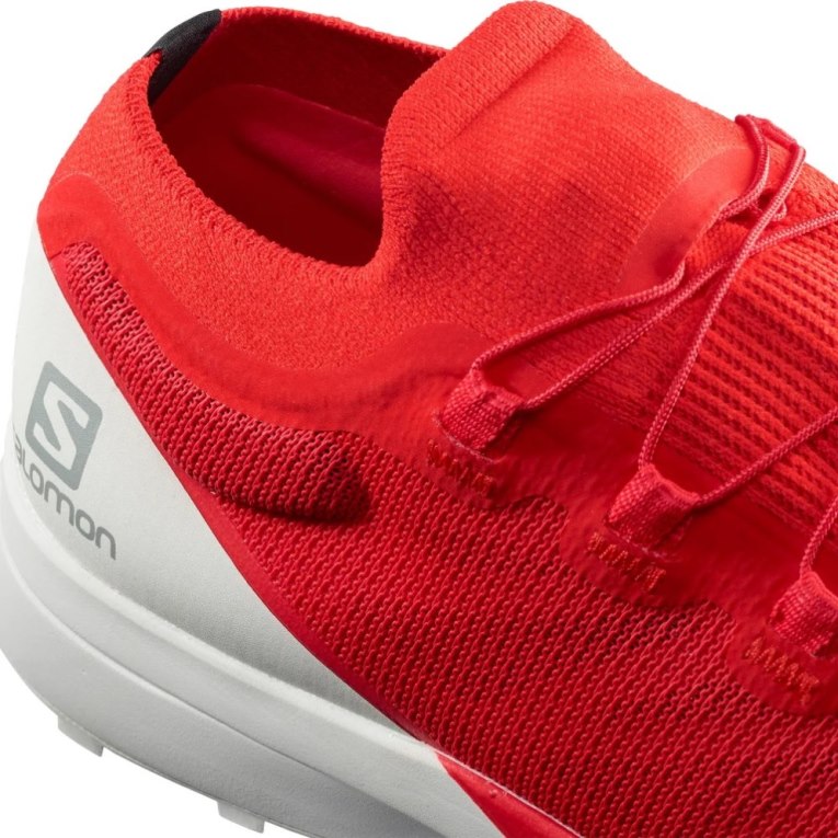 Salomon S/Lab Sense 8 Men's Trail Running Shoes Red / White | 708-OFZMXH