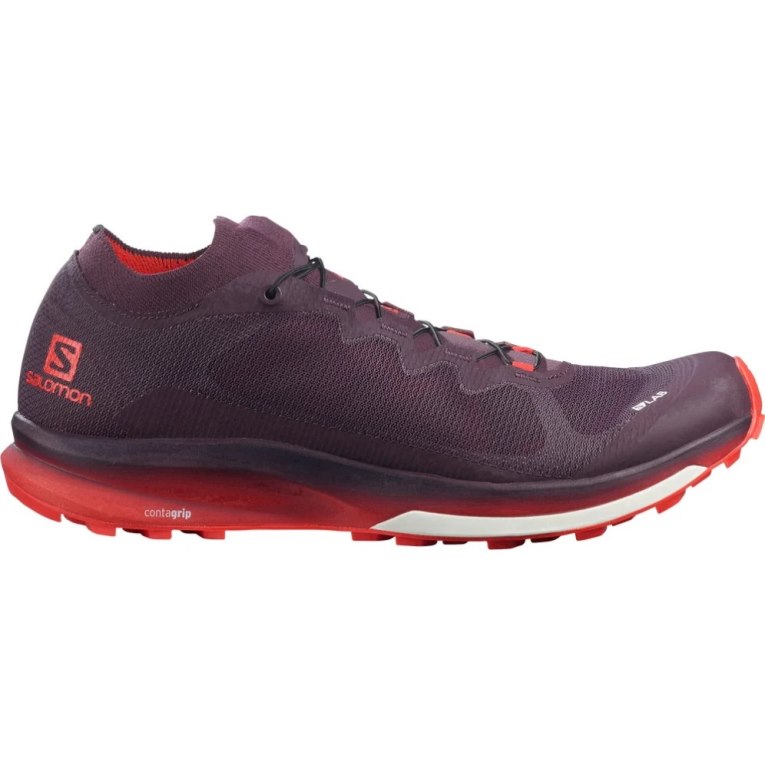 Salomon S/Lab Ultra 3 Men\'s Trail Running Shoes Burgundy | 712-YNPFZU