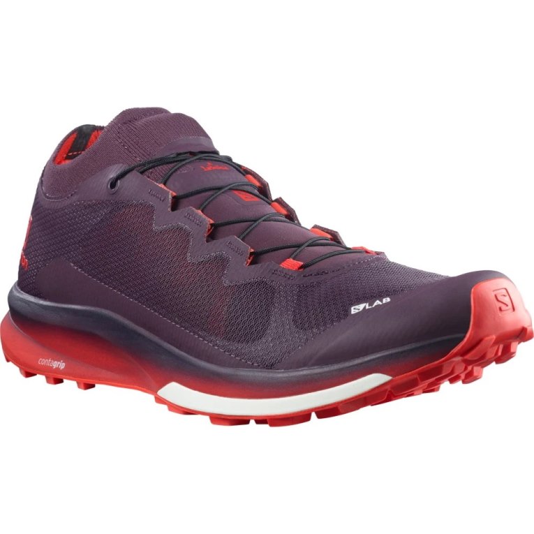 Salomon S/Lab Ultra 3 Women's Trail Running Shoes Burgundy | 296-QMFXNG