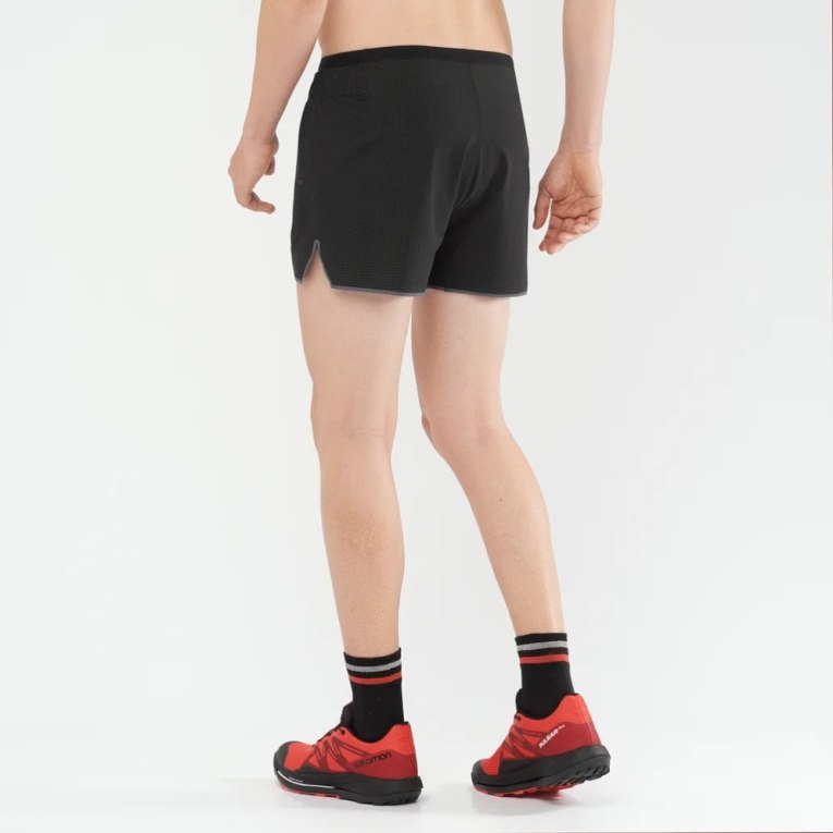 Salomon Sense Aero 3'' Men's Shorts Black | 094-HKENMC