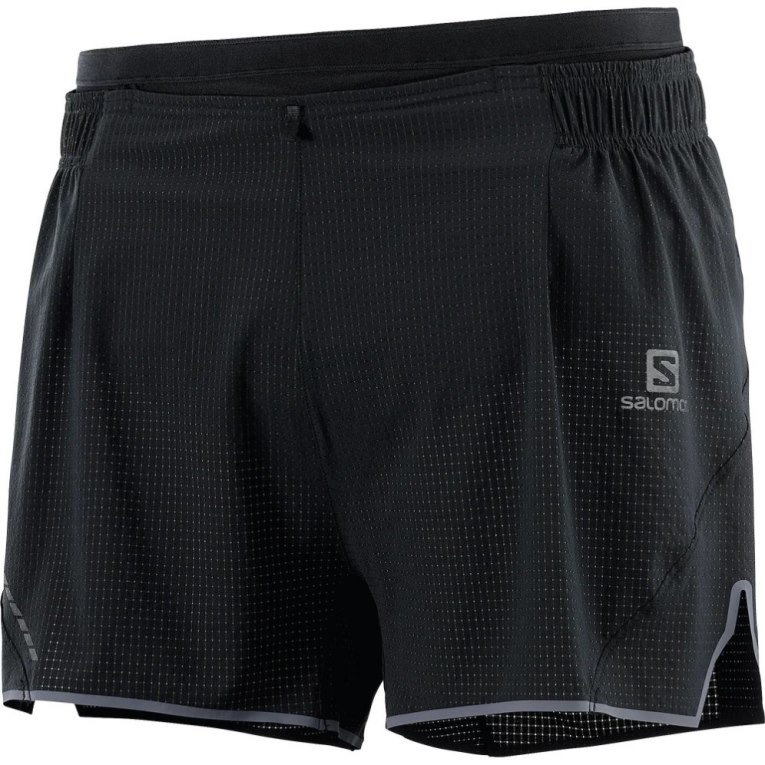 Salomon Sense Aero 3'' Men's Shorts Black | 094-HKENMC