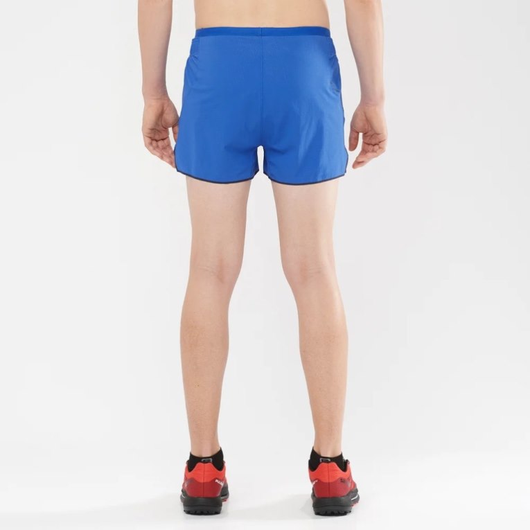 Salomon Sense Aero 3'' Men's Shorts Blue | 915-XAFHSJ