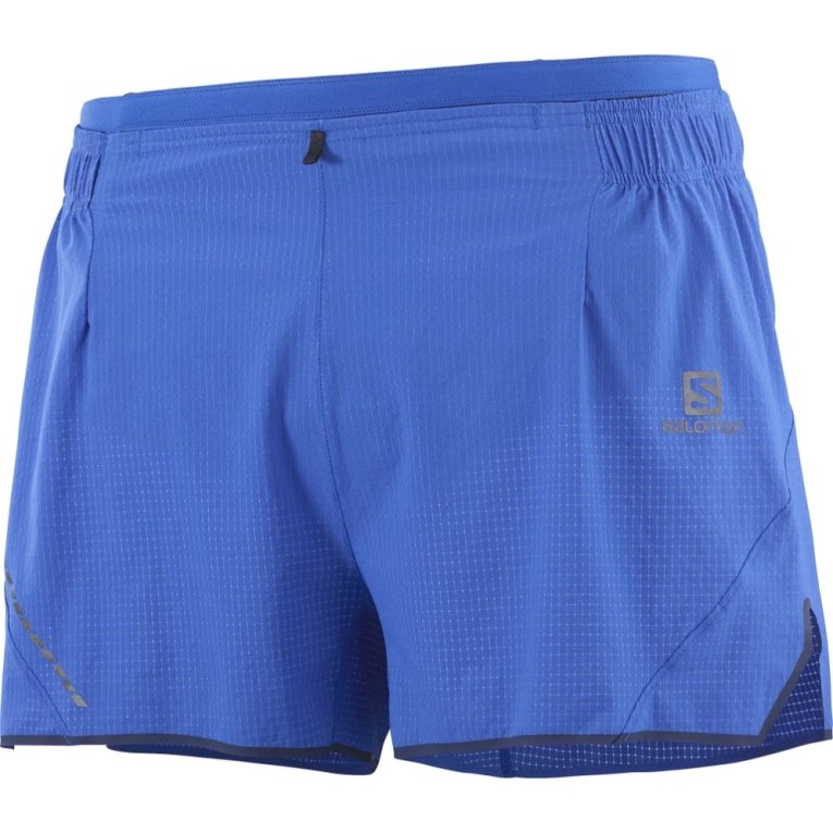 Salomon Sense Aero 3'' Men's Shorts Blue | 915-XAFHSJ