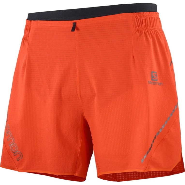 Salomon Sense Aero 5'' Men's Shorts Orange | 127-UXCRDG