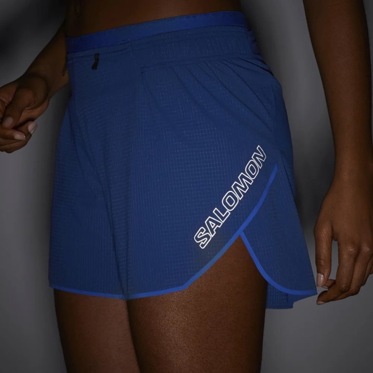 Salomon Sense Aero 5'' Women's Running Shorts Blue | 154-OMGHVC