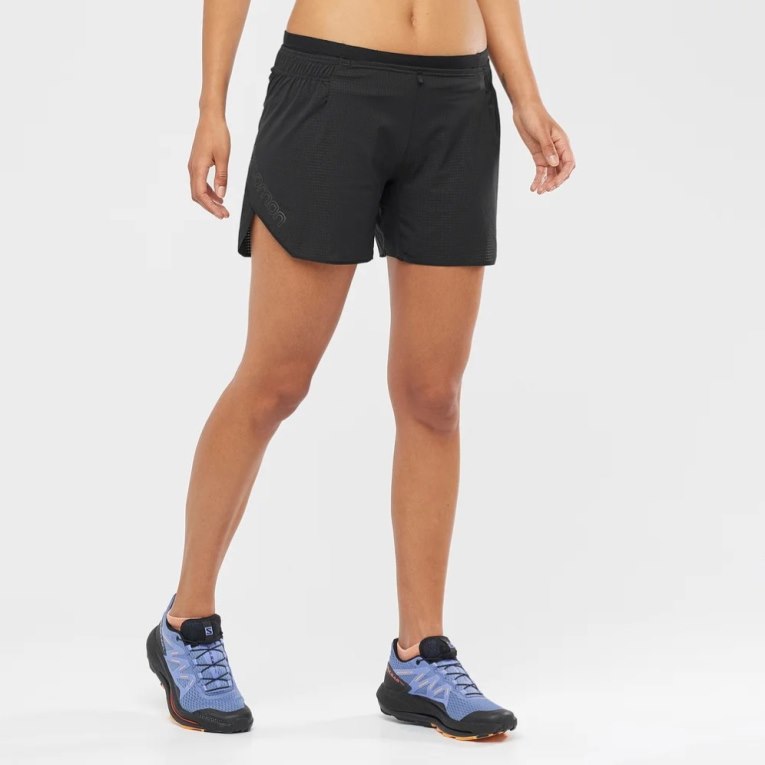 Salomon Sense Aero 5\'\' Women\'s Running Shorts Black | 612-XHJUAL