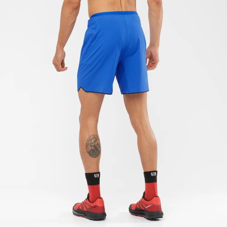 Salomon Sense Aero 7'' Men's Shorts Blue | 086-HDKQSG