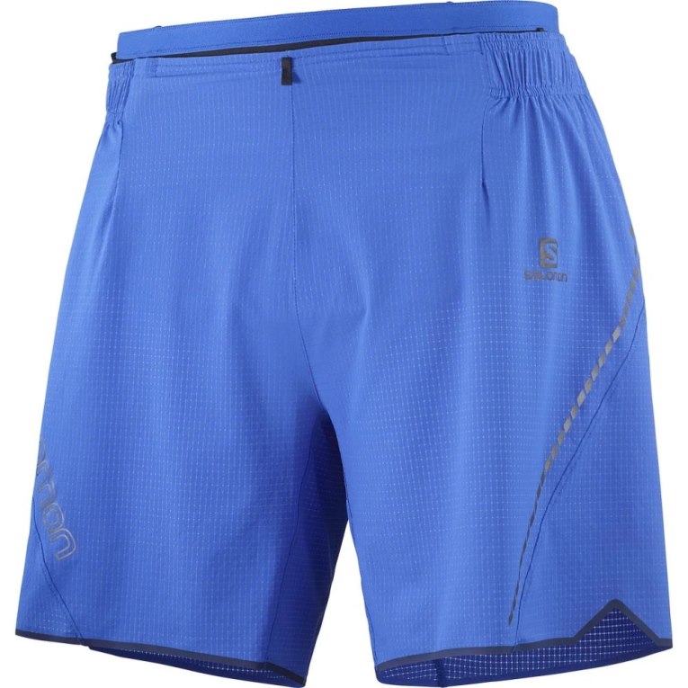 Salomon Sense Aero 7'' Men's Shorts Blue | 086-HDKQSG