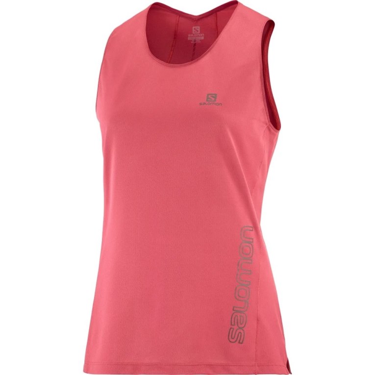 Salomon Sense Aero Women's Tanks Pink | 260-RIKNSJ