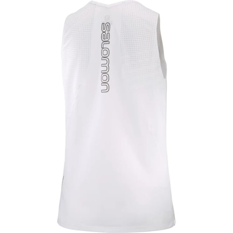 Salomon Sense Aero Women's Tanks White | 874-ACDFZY