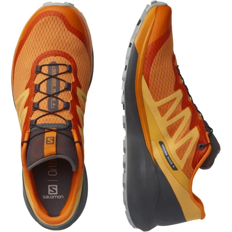 Salomon Sense Ride 4 Men's Trail Running Shoes Orange | 064-LGPAIB