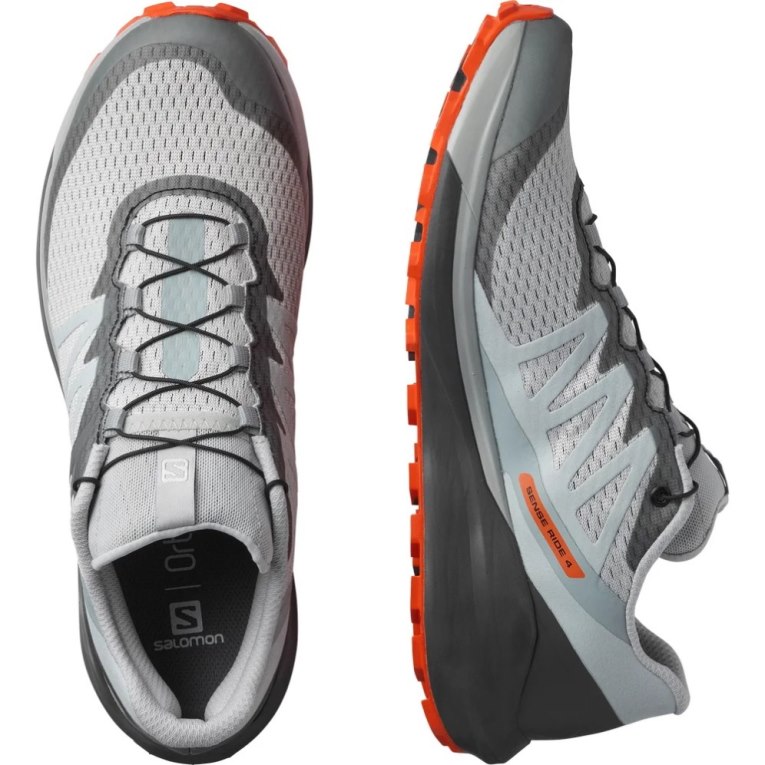 Salomon Sense Ride 4 Men's Trail Running Shoes Grey | 165-GLTQUF