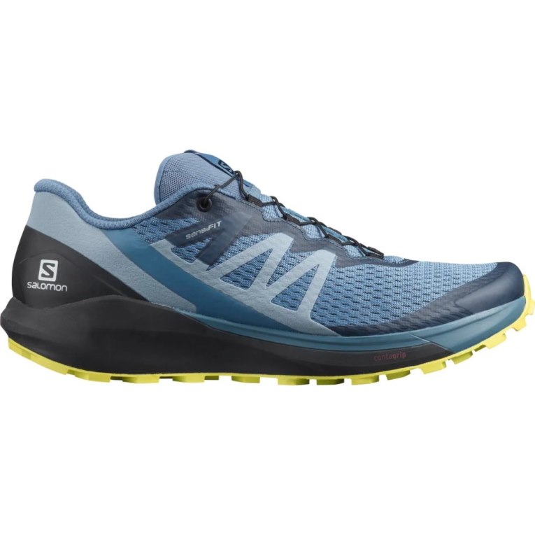 Salomon Sense Ride 4 Men\'s Trail Running Shoes Blue | 815-PUOAJZ