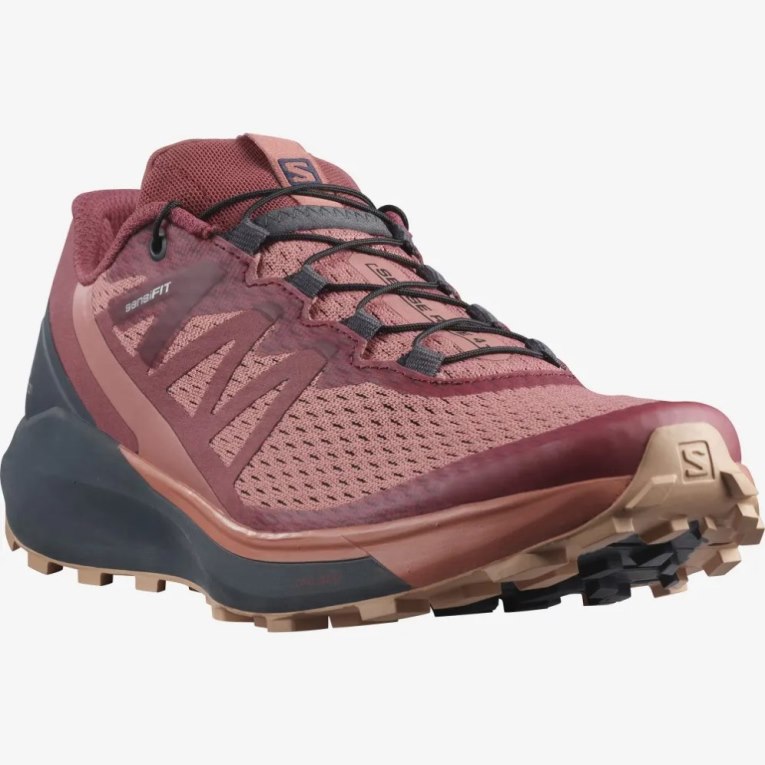 Salomon Sense Ride 4 Women's Trail Running Shoes Coral / Red | 068-ONHZMB