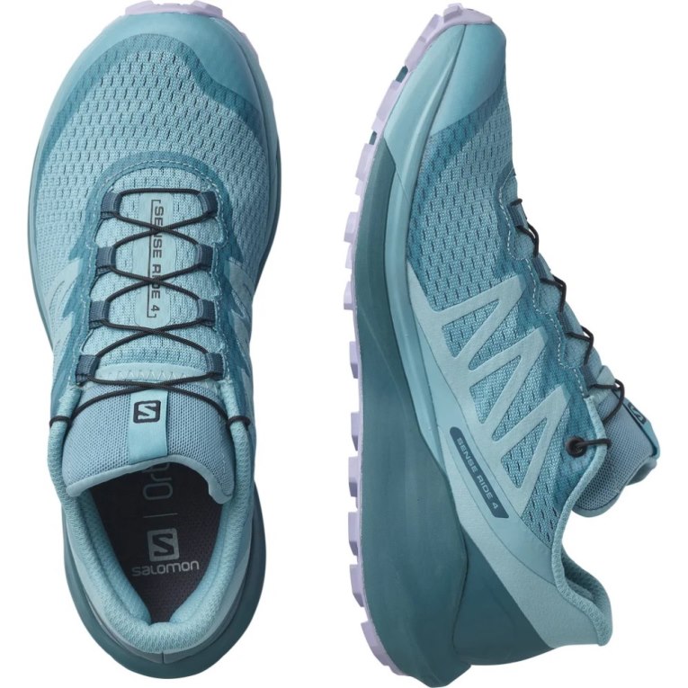 Salomon Sense Ride 4 Women's Trail Running Shoes Turquoise | 274-VQIKND